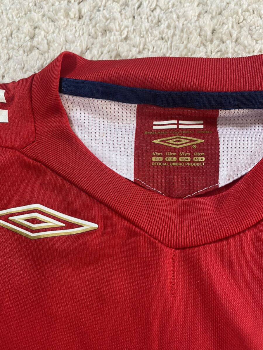 イングランド 代表 アウェイ ユニフォーム 上下セット ジュニア 120cm アンブロ UMBRO England サッカー シャツ キッズ 子供_画像10