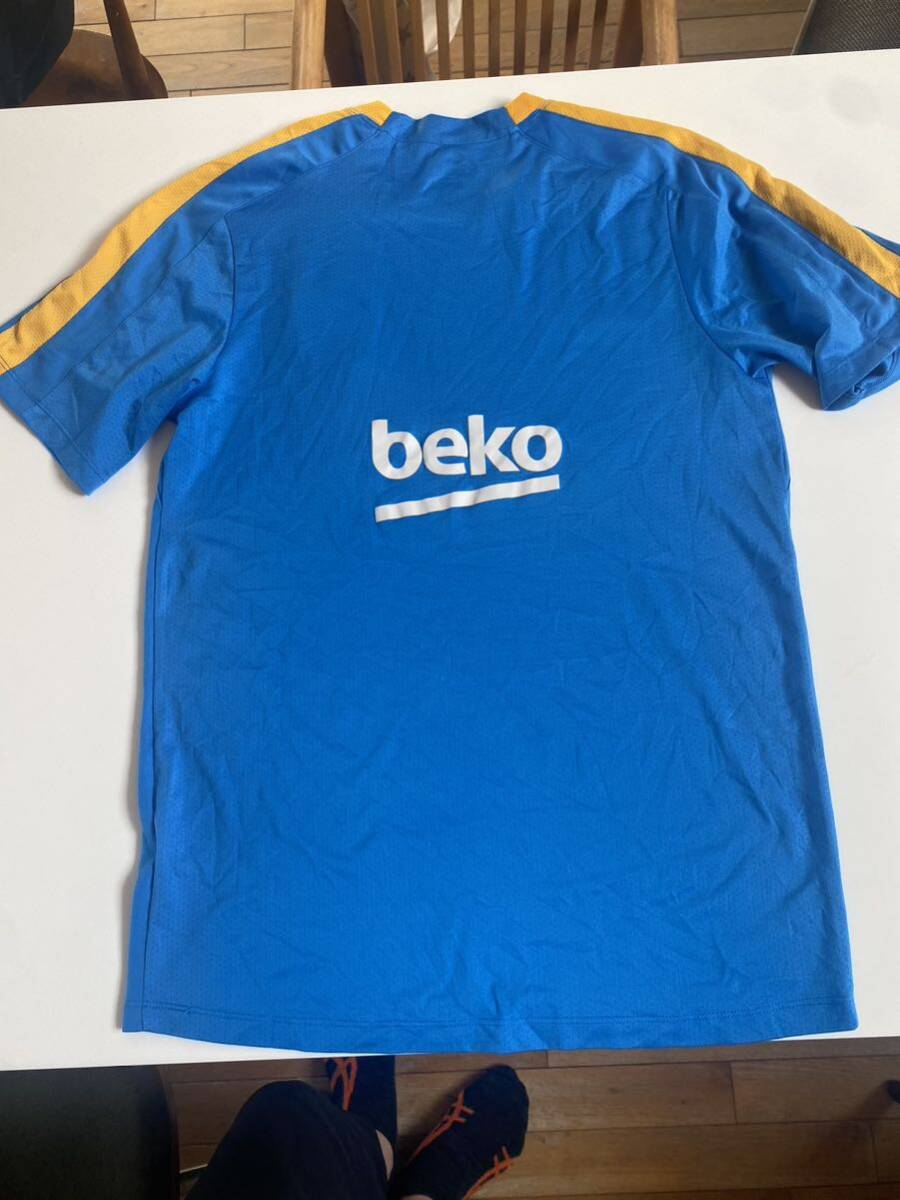 美品★ナイキ NIKE FCバルセロナサッカー beko カタール航空 2015-16 ユニフォーム 半袖 Mサイズ トレーニングウェアの画像4