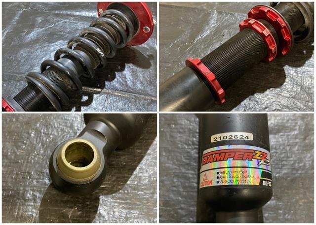 シルビア E-S14 BLITZ DAMPER ZZR リア 車高調 左右セット 動作確認済 (S13/S15/180SX/リヤ/サスペンション_画像10