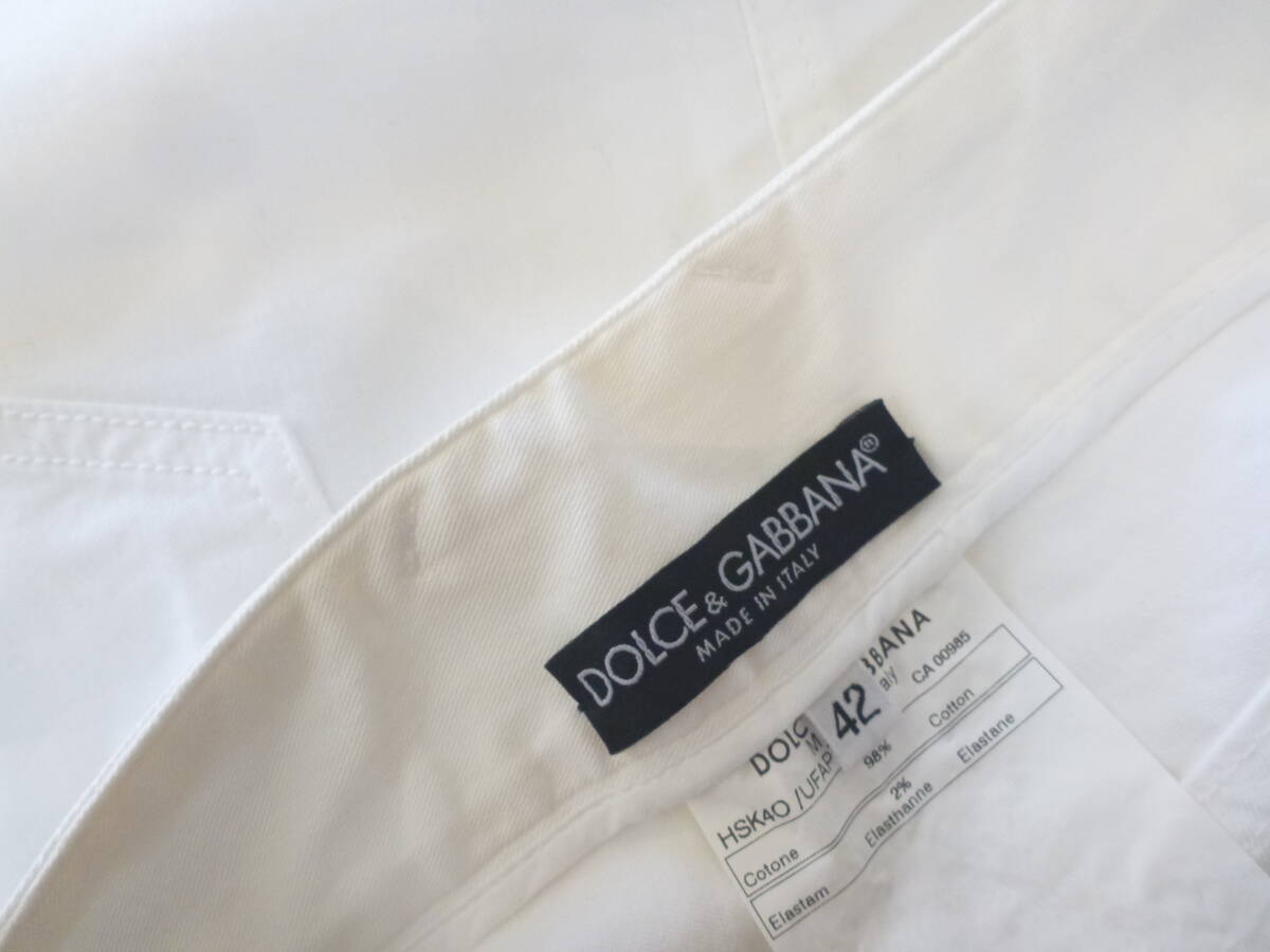 美品 Dolce & Gabbana(ドルチェ＆ガッバーナ)★イタリア製 黒×白　ロゴ　スカート　42　M相当_画像5