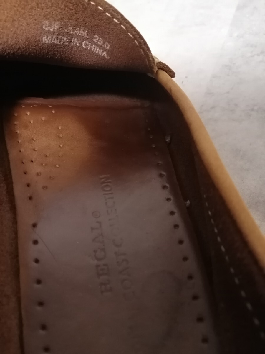 REGAL リーガル ローファー スリッポン ブラウン レザー 25cm 本革 革靴 ヌバック WESTCOASTcollectionの画像4