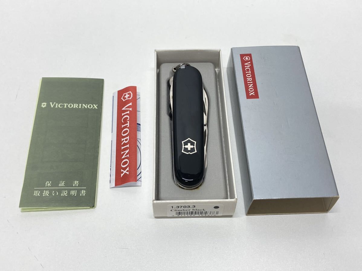 【37000】VICTORINOX　ビクトリノックス　トラベラー　BK　1.3703.3　マルチツール　14機能　ブラック（Climber Black)_画像1