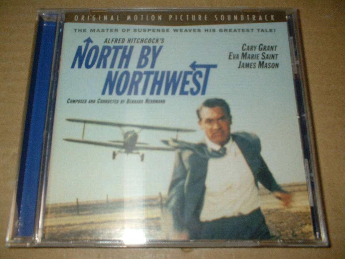 【輸入リマスターＣＤ】バーナード・ハーマン：音楽／北北西に進路を取れ　NORTH BY NORTHWEST　サントラ　（９５年盤！全５０曲！送料込！_画像1