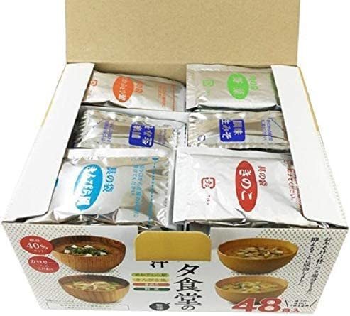 【タニタ食堂監修】 マルコメ タニタ食堂のみそ汁 減塩 即席味噌汁 塩分 40%カット 48食(4種×12食)_画像6