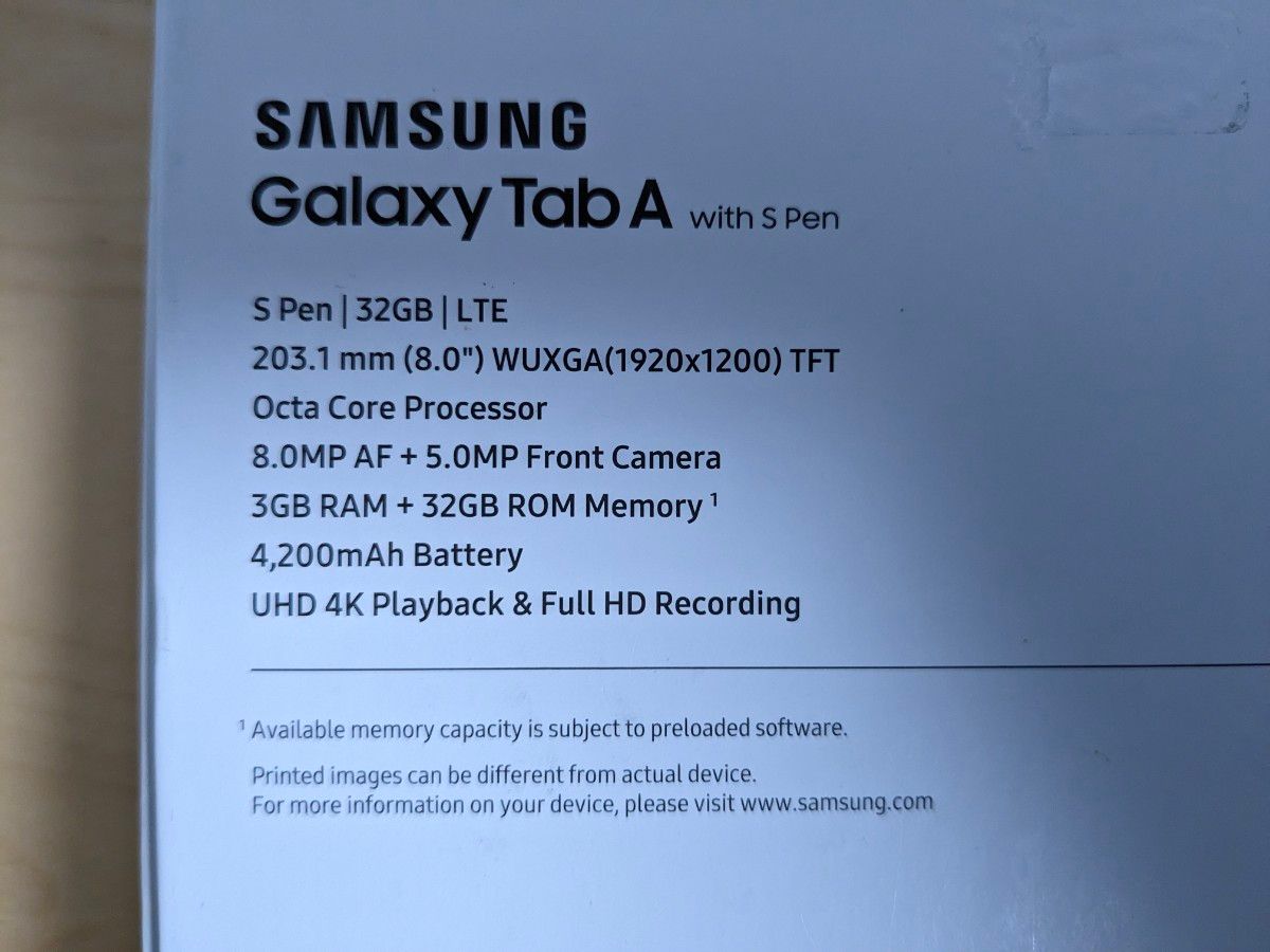 Samsung Galaxy Tab A 8.0 & S Pen (2019) SM-P205