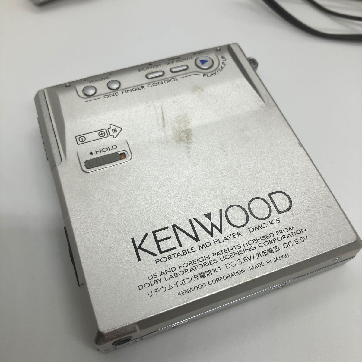 【E/H05129】KENWOOD ケンウッド MD プレイヤー DMC-K5の画像6