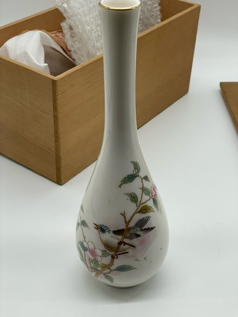 【E/A214241】九谷焼 花瓶２点セット 光山の画像3