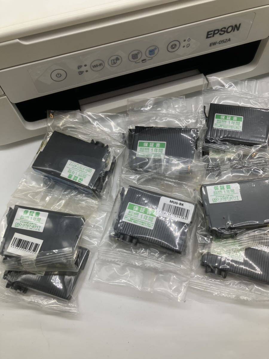 【E/0】EPSON EW-052A EPSON EW-052A エプソン カラープリンター コピー機 インクジェット複合機 おまけあり ※通電確認済/動作未確認_画像9