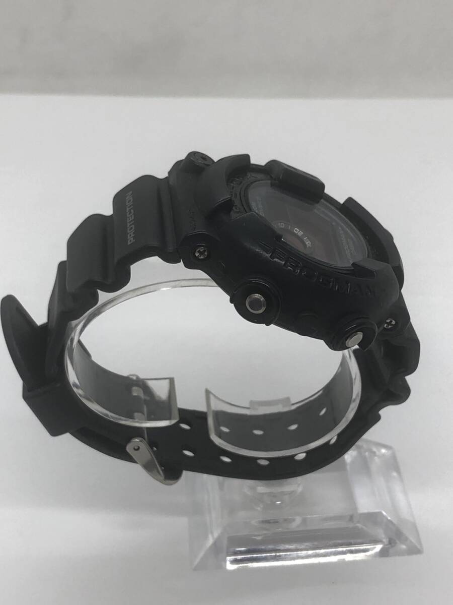 【E/C2177】CASIO G-SHOCK ジーショック DW-8200 黒 FROGMAN 稼動品 腕時計の画像3