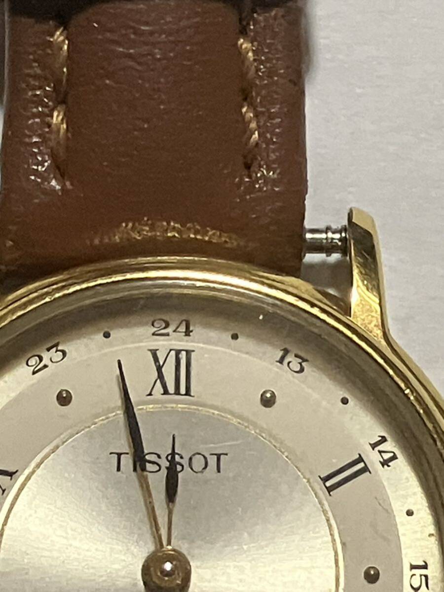 【E/H07003】TISSOT ティソ クォーツ スモセコ レディース 動作品