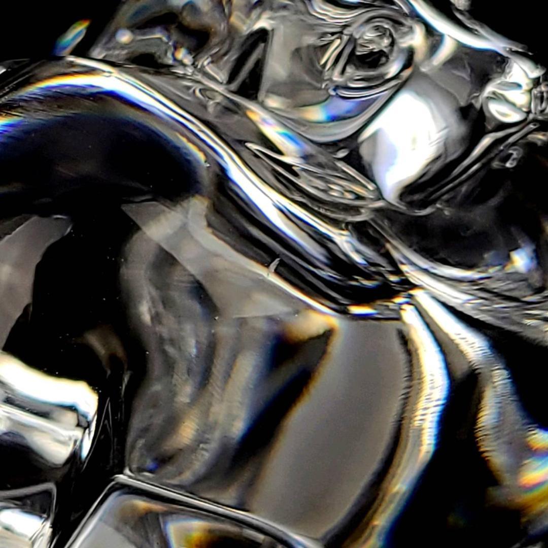 △美品 ◆ スチューベン　Steuben Glass 犬　ドッグ パピーラブハンドクーラー ペーパーウェイト　置物　フィギュリン_画像8