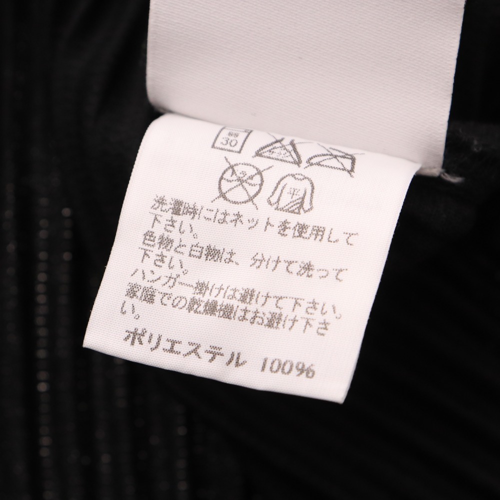 ■ オムプリッセ イッセイミヤケ トップス 半袖 Tシャツ プリーツ メンズ 3 ブラック_画像8