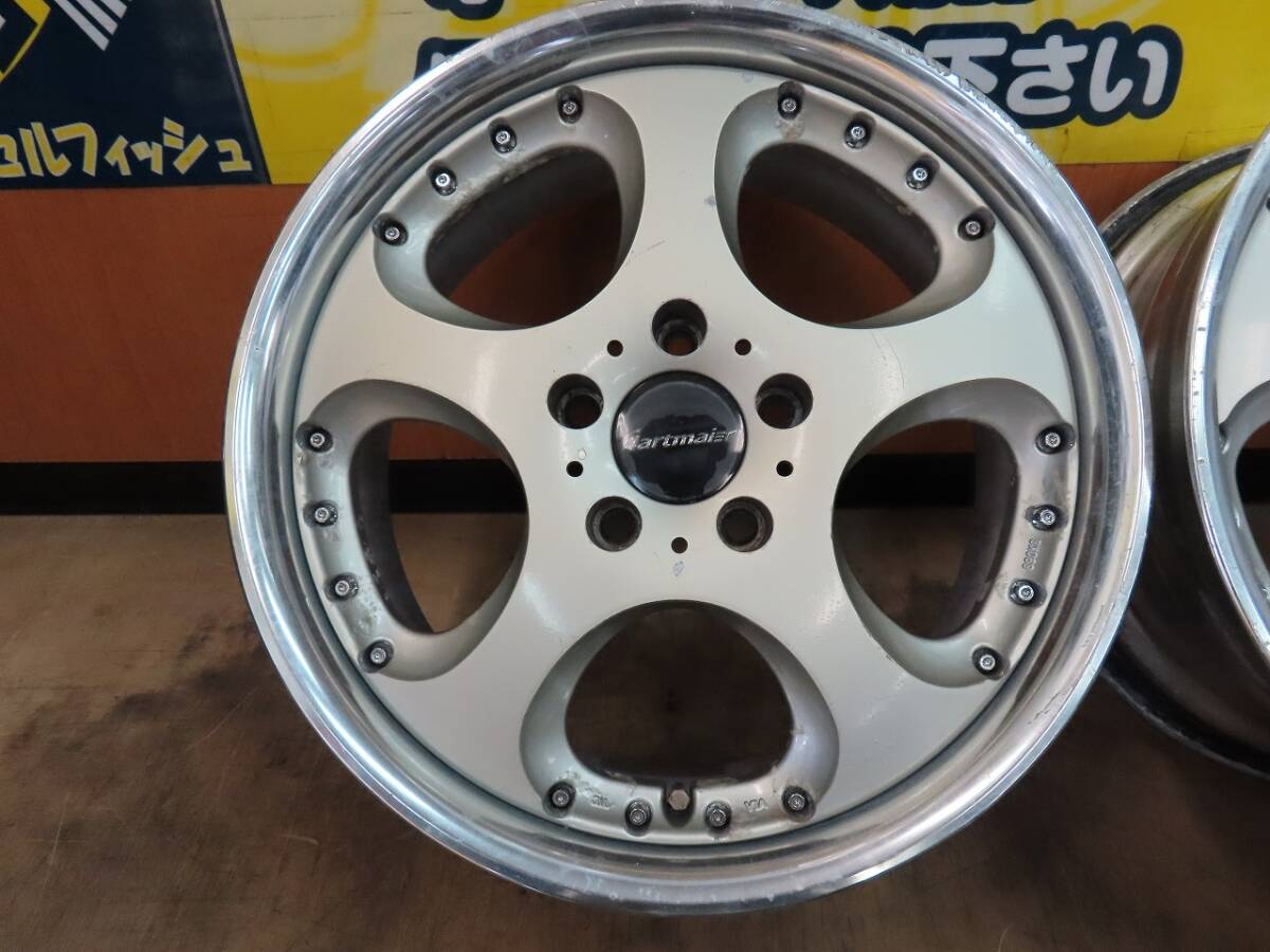 ☆スピード スター レーシング ガルトマイヤー 17インチ アルミ 7.5J 8.5J +41 5穴 PCD114.3 ゴールト 4本 ジャンク品 旧車 SSR Gartmaierの画像2