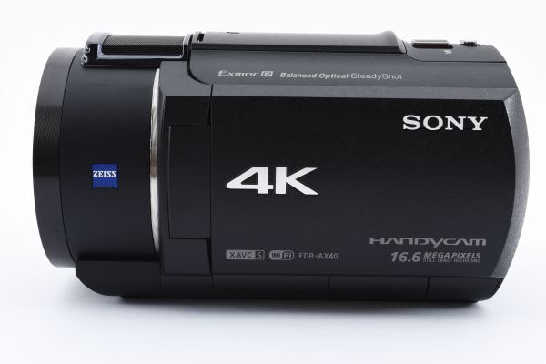 【美品・完動品】 SONY ソニー FDR-AX40 デジタルビデオカメラ 4K ハンディカム #1107の画像7