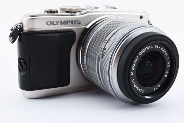 【箱付き・大人気カラー】 OLYMPUS オリンパス PEN Lite E-PL6 レンズキット ペン ミラーレス一眼カメラ #1124の画像4
