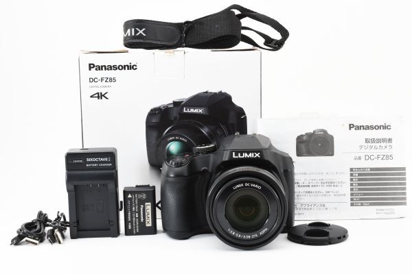 【箱付き・動作好調】 Panasonic パナソニック DC-FZ85 ブラック 4K コンパクト デジタルカメラ #1052の画像1