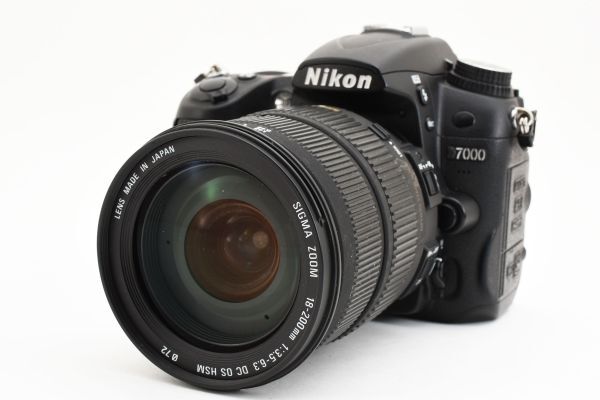 【大人気】 Nikon ニコン D7000 高性能レンズセット デジタル一眼カメラ SIGMA シグマ 18-200mm F3.5-6.3 DC OS HSM #1280_画像2