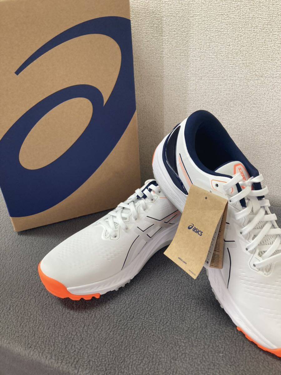★新品 アシックス GEL-KAYANO ACE 2 スパイクレスシューズ【ホワイト/オレンジ】(27.5cm)