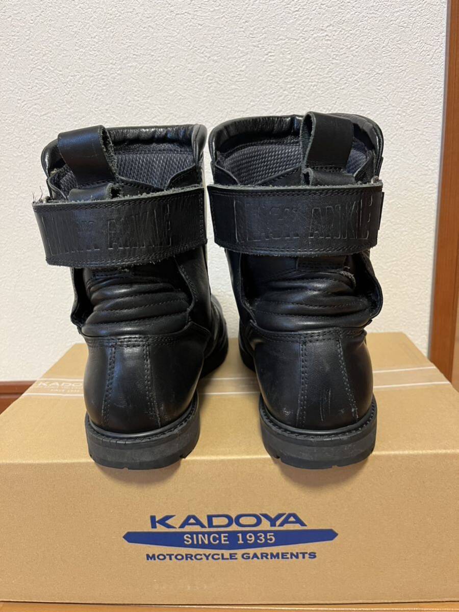 KADOYA カドヤ BLACK ANKLE ブラックアンクル ライディングブーツ サイズ26.5の画像2