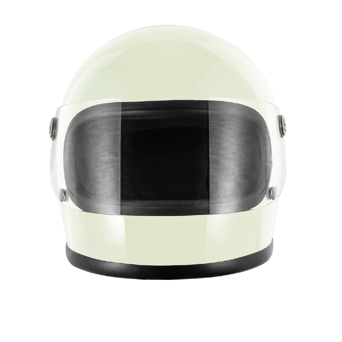 ヘルメット フルフェイス ホワイト ビンテージ レトロ 族ヘル 新品 SG・PSCマーク取得 全排気量対応 バイクパーツセンターの画像3