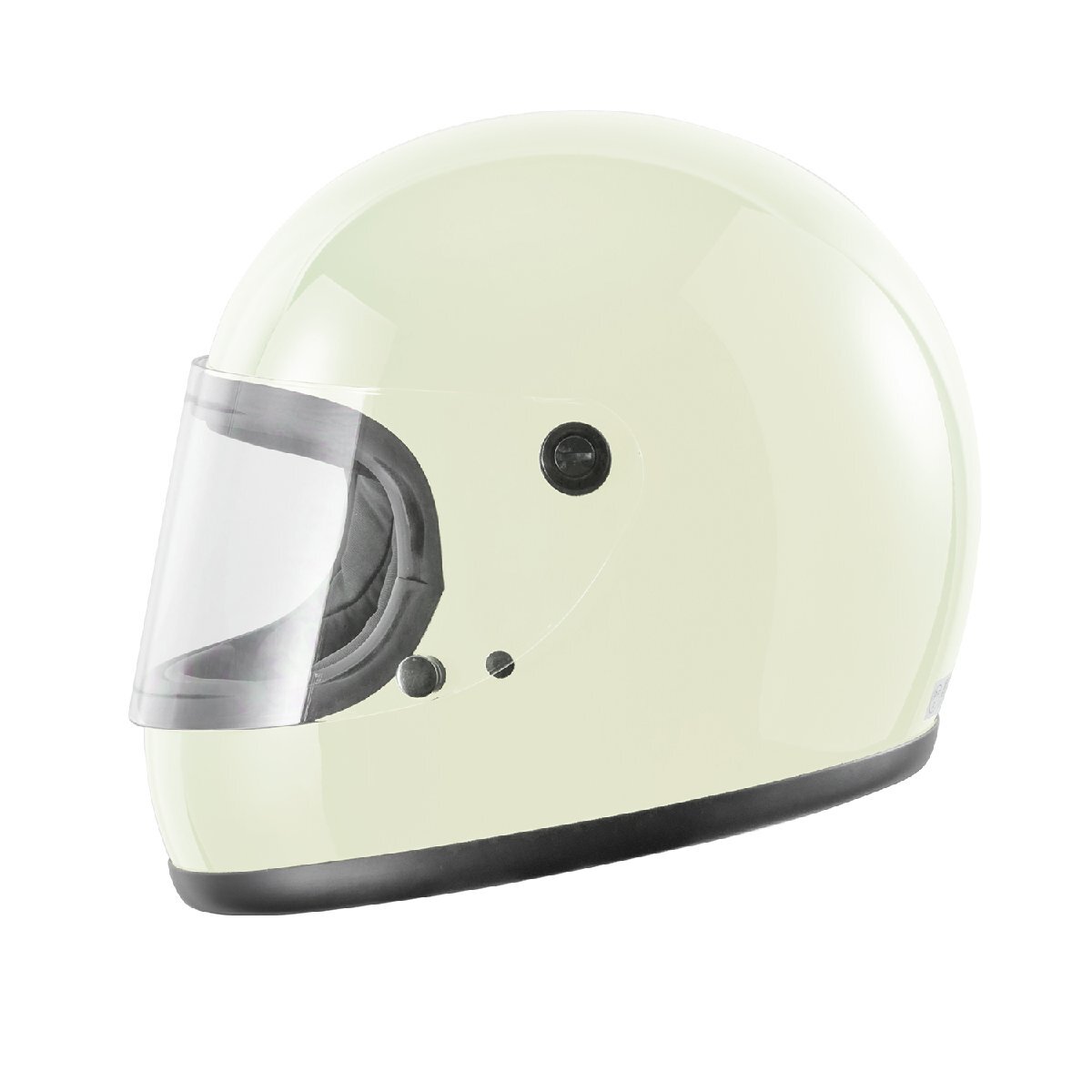 ヘルメット フルフェイス ホワイト ビンテージ レトロ 族ヘル 新品 SG・PSCマーク取得 全排気量対応 バイクパーツセンターの画像8