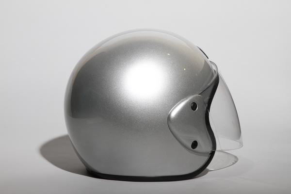 ヘルメット ジェット シルバー SG規格 PSCマーク取得 ワンタッチホルダー バイクパーツセンター_画像5