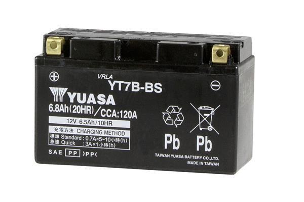 【液入り充電済み】台湾ユアサYT7B-BS【YTX7B-４互換】7BBS シグナスX　Fi [SE44J] CIGNUS X【1年保証】◆高品質ユアサバッテリー_画像2