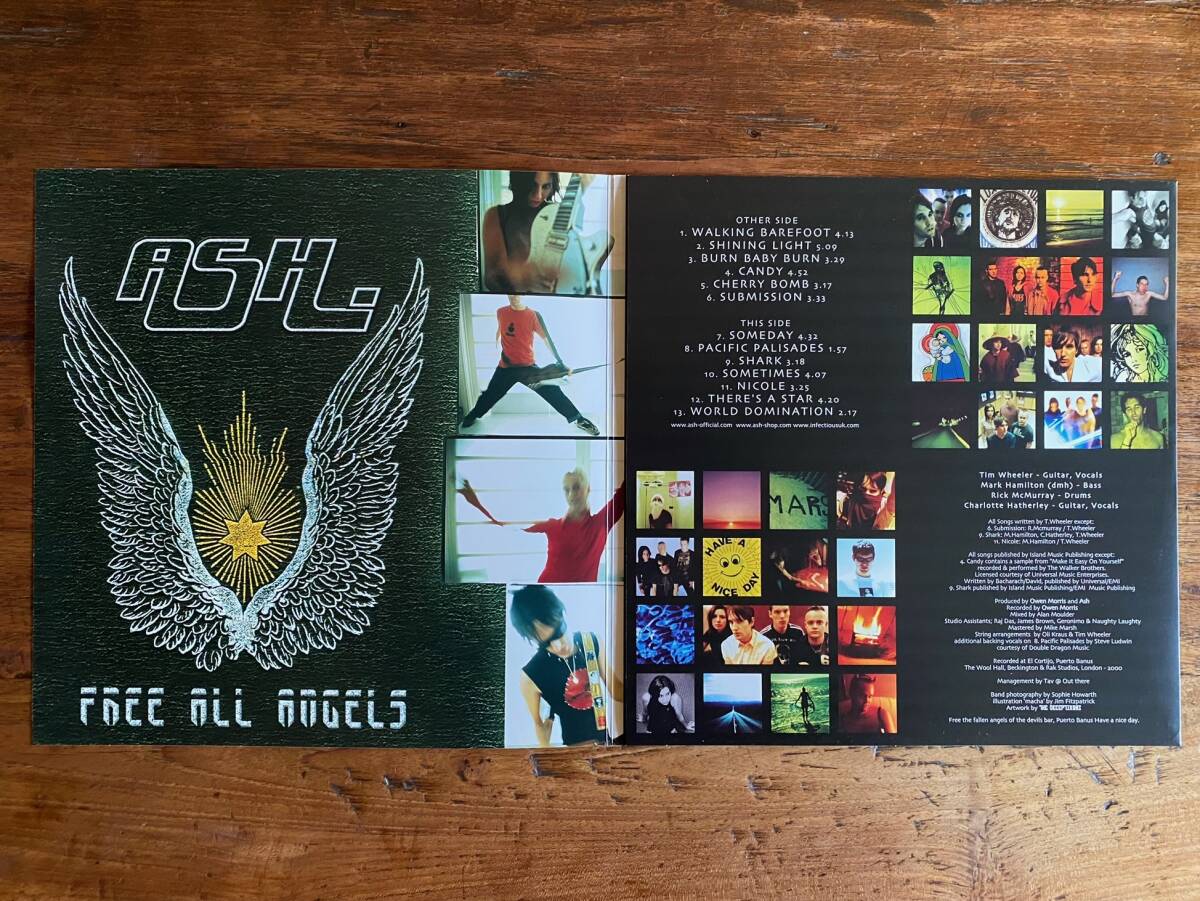 【代理出品】Ash「Free All Angels」UKオリジナル盤 LP クラブヒット Indie Alternative Guitarpop Powerpop ギターポップ パワーポップ_画像3