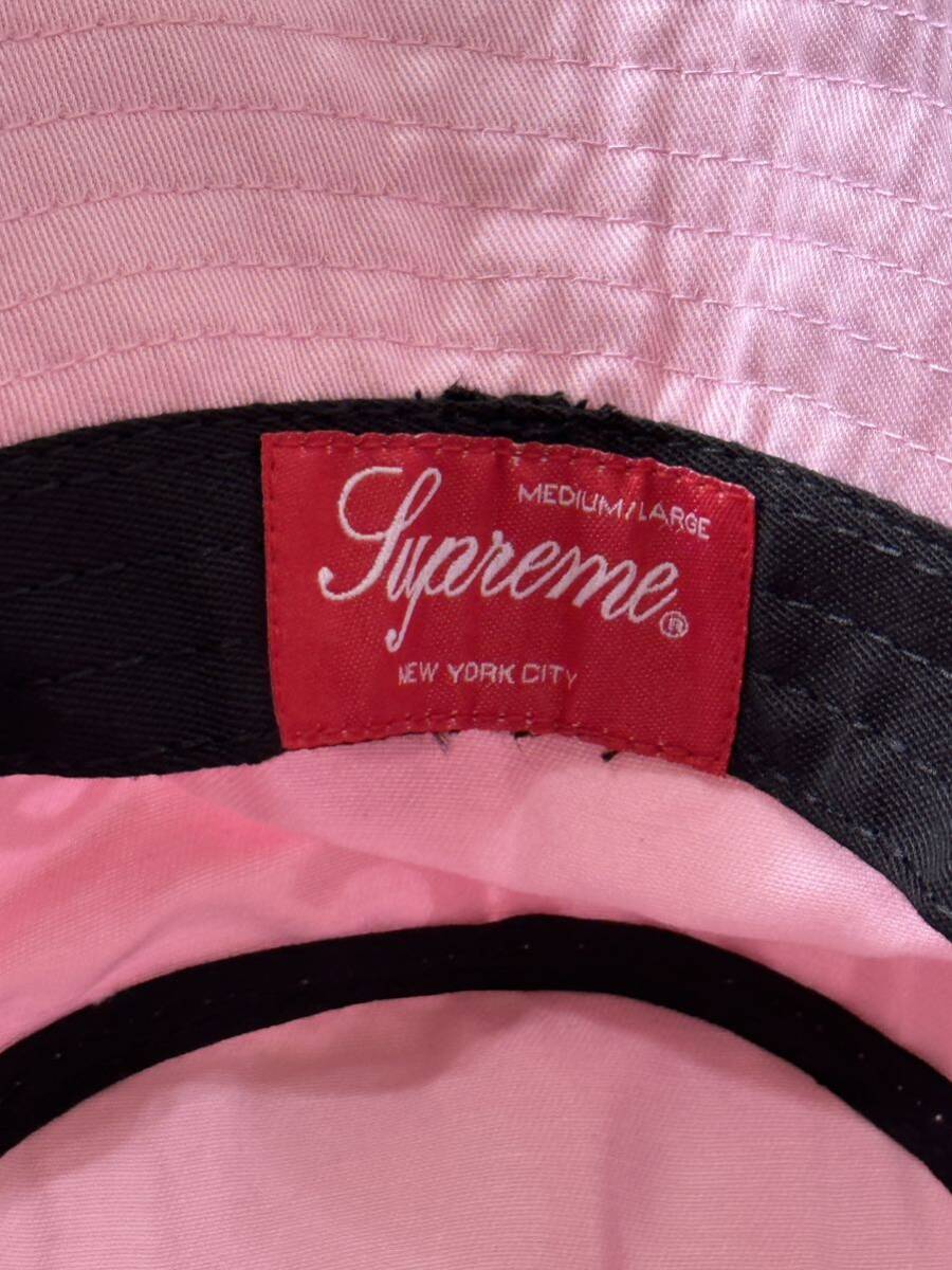 【新品】Supreme シュプリーム【Lasered Twill Crusher Pink】23SS レーザー ツイル クラッシャー ハットM/Lピンク