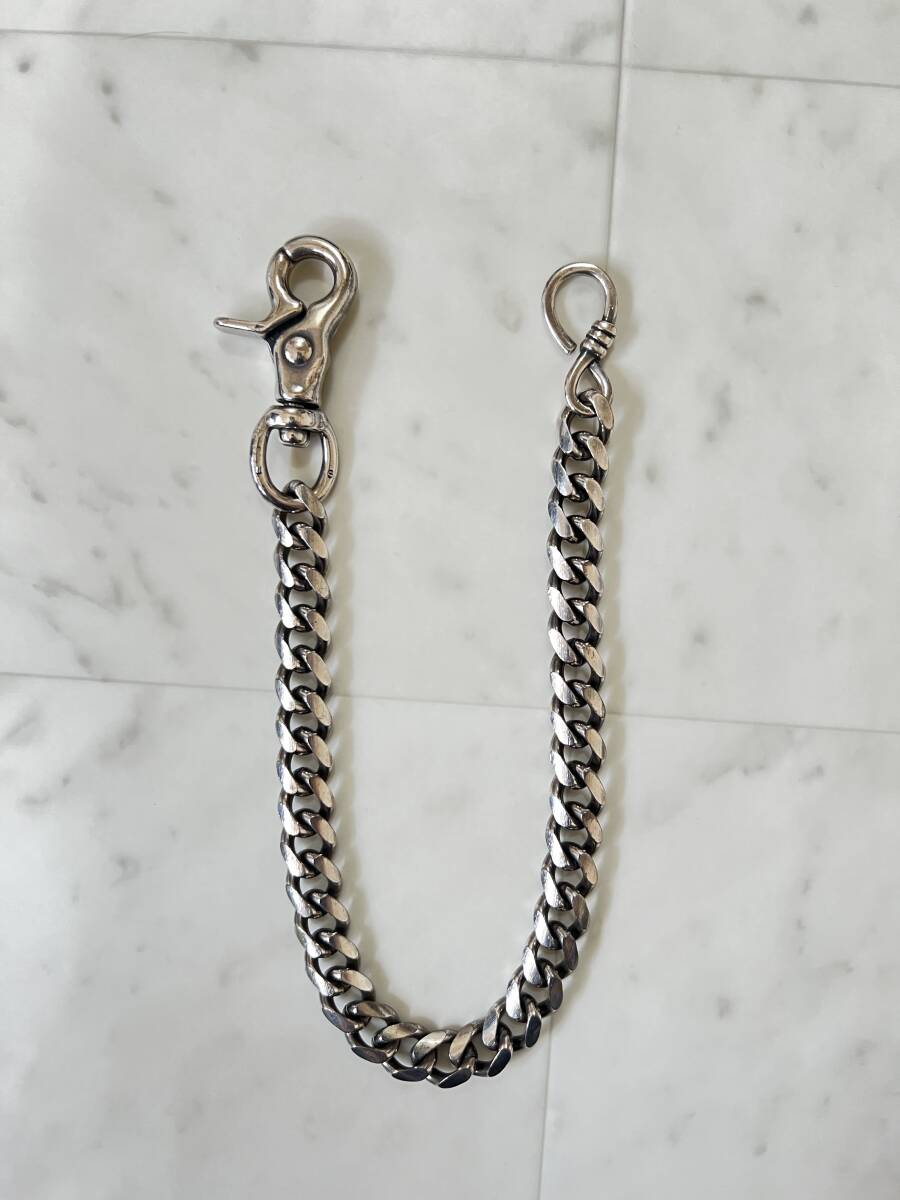 US アス【Exclusive/ Simple & Plain & Heavy Gauge Wallet Chain/Regular】ヘビーゲージ ウォレットチェーン レギュラーサイズ 34cmの画像1