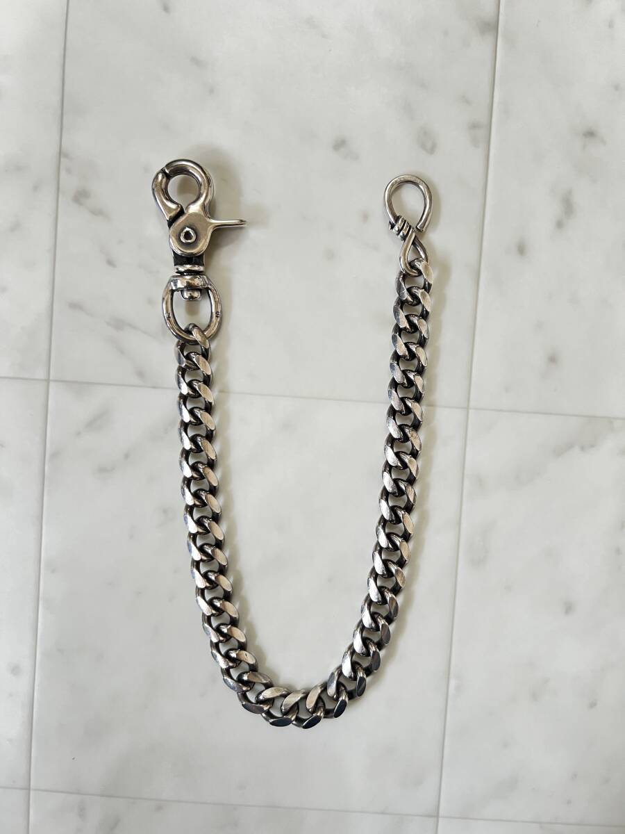 US アス【Exclusive/ Simple & Plain & Heavy Gauge Wallet Chain/Regular】ヘビーゲージ ウォレットチェーン レギュラーサイズ 34cmの画像2