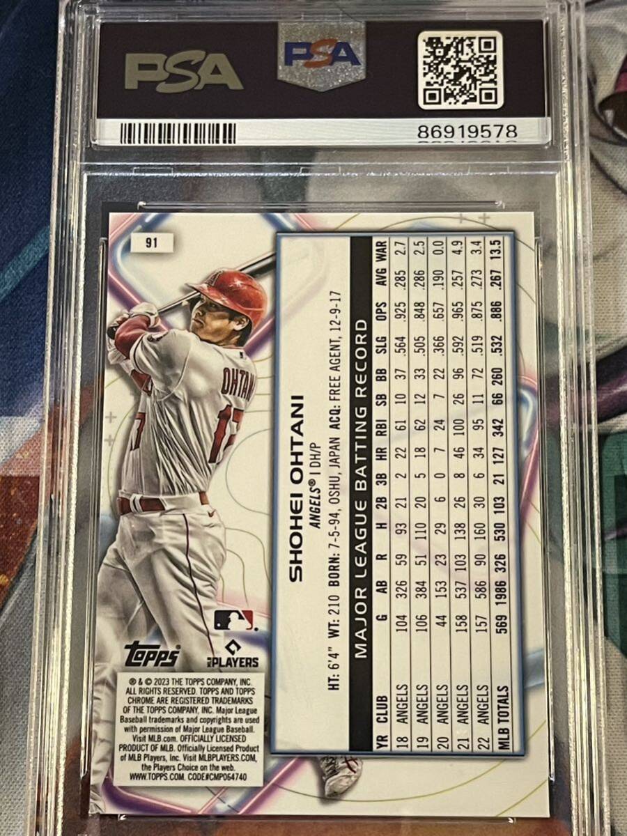 【1円スタート】 Topps 大谷翔平 Cosmic PSA 10 Nucleus Refractorの画像2