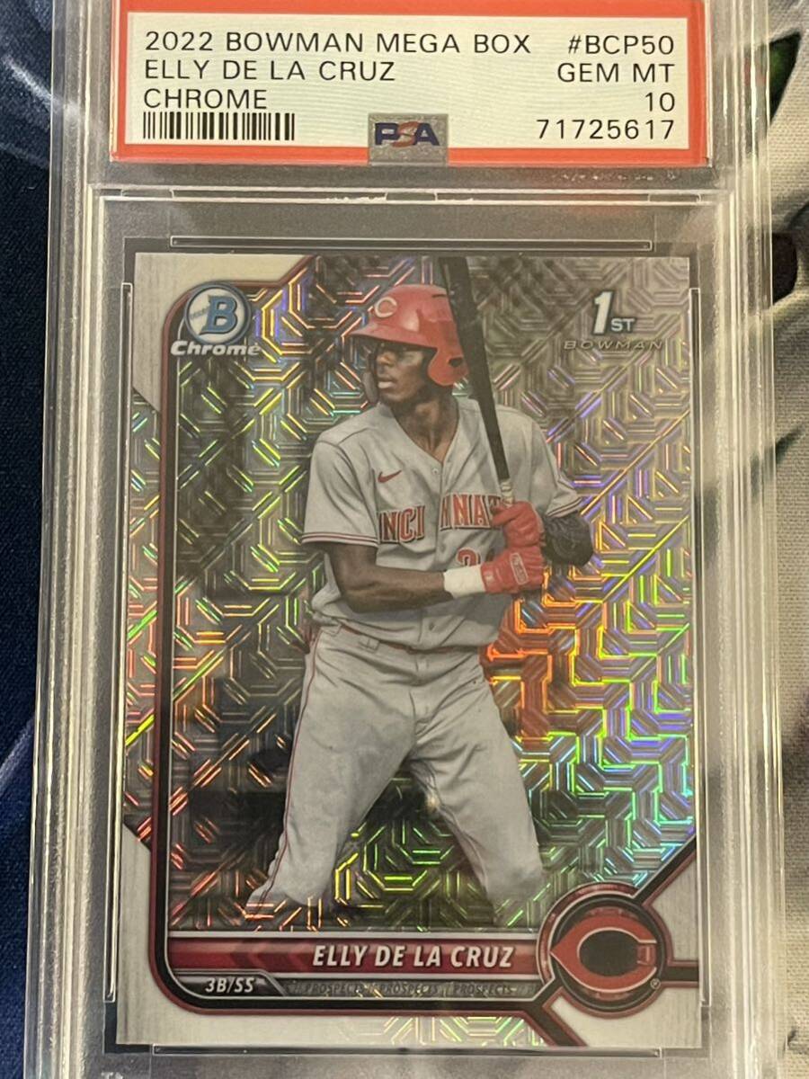 2022 Topps Bowman Elly De La Cruz 1st PSA 10 Mojo Refractorの画像1