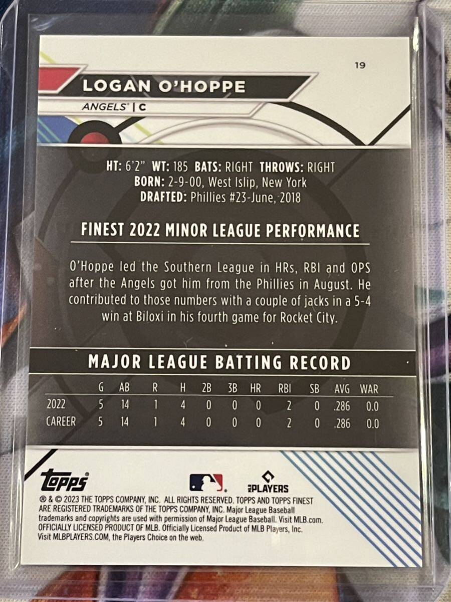 【175枚限定】 Topps Logan O'hoppe エンゼルス RC 2023の画像2