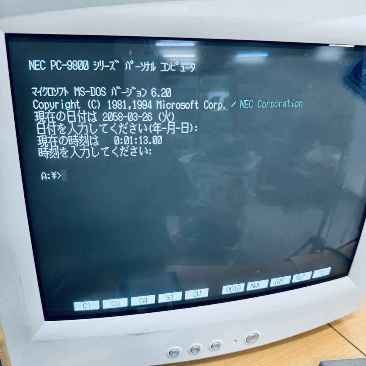 98-64 NEC PC-9821V12/S5RC HDD欠 Pentium 120Mhz 640+14336 FDDよりMS-DOS6.20起動確認できました_画像7