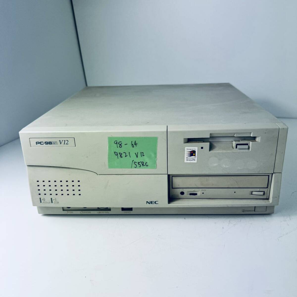 98-64 NEC PC-9821V12/S5RC HDD欠 Pentium 120Mhz 640+14336 FDDよりMS-DOS6.20起動確認できました_画像1