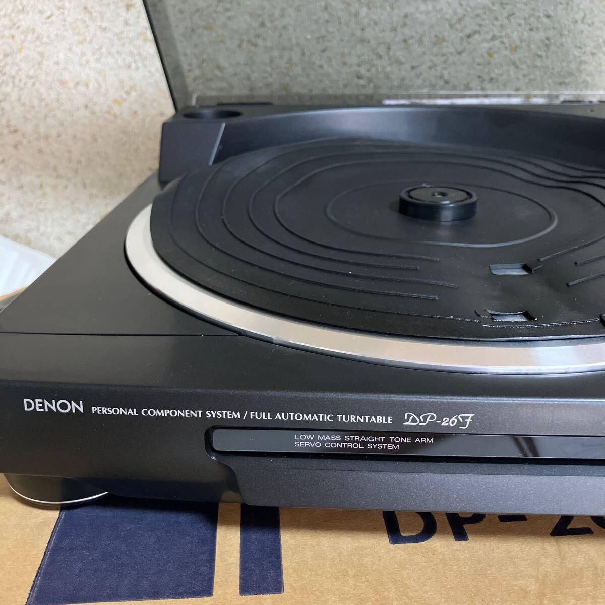 DENON レコードプレーヤー DP-26F ターンテーブル レコードプレーヤー オーディオ機器 取説あり アンティーク 未使用長期保管品の画像3