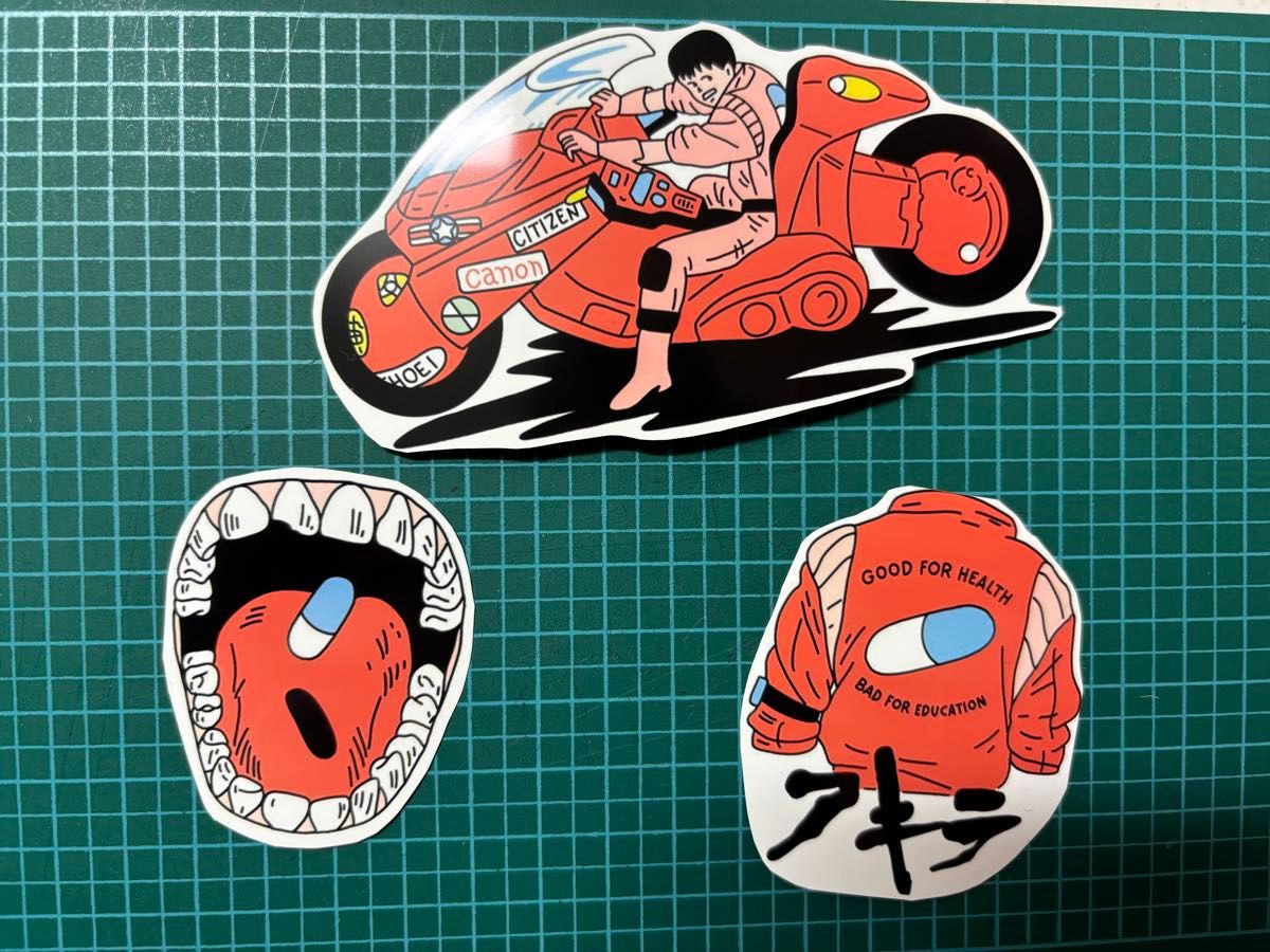 AKIRA アキラ 鉄雄 金田 大友克洋 ステッカー シール 3種|Yahoo AKIRA アキラ 鉄雄 金田 大友克洋 ステッカー シール 3種|Yahoo