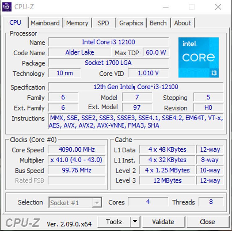 Intel Core i3 12100 新品リテールクーラー付_画像3
