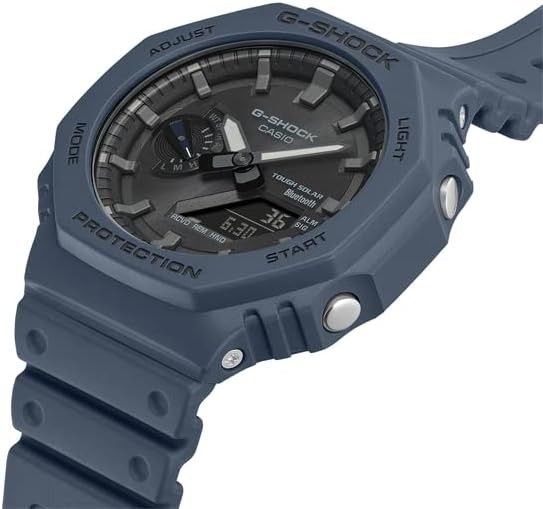 CASIO G-SHOCK Gショック ソーラー スマートフォンリンク アナデジ　GA-B2100-2A ネイビー 逆輸入品