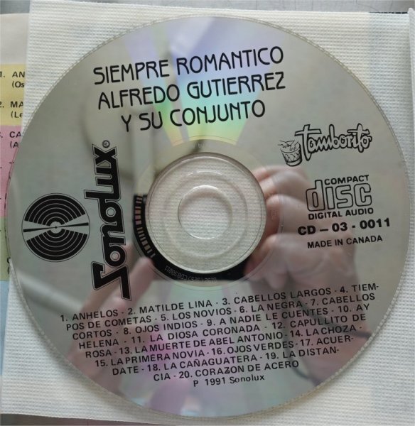 Alfred Guiterrez 20 Exitos El Mas Grande Del Acordeon + Siempre Romantico 2CD Set_画像7