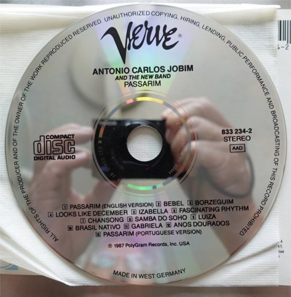 Antonio Carlos Jobim and The New Band Pasarim+2 1CDの画像3