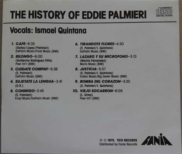 Best of Johnny Pacheco + The History Of Eddie Palmieri 2CD Setの画像6