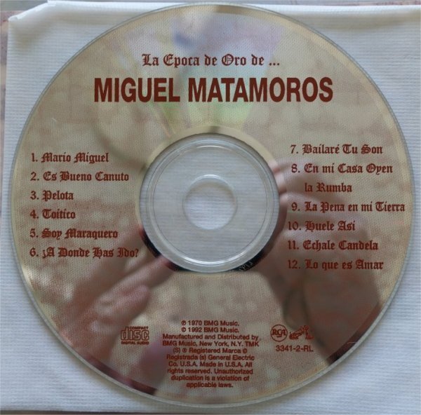 Miguel Matamoros La Epoca De Oro De 1CDの画像3