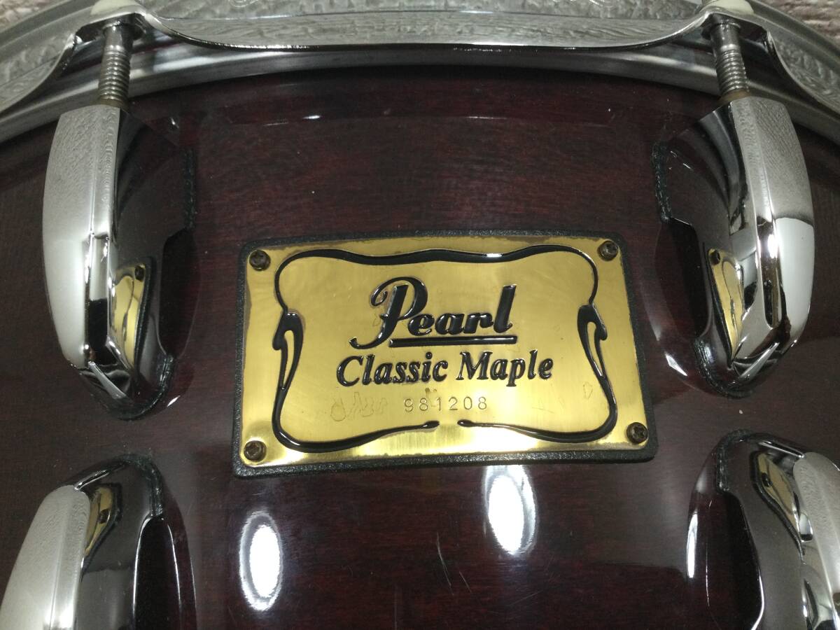 Pearl スネア《Classic Maple 14“×6.5”》メイプル材 アサプラ新品BOOM付き スネアドラムの画像2
