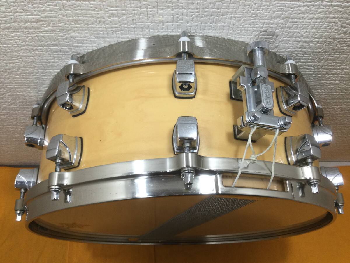 YAMAHA 《Maple Custom 14“×5.5”》ナチュラルウッド メイプルカスタム スネアドラム？の画像4