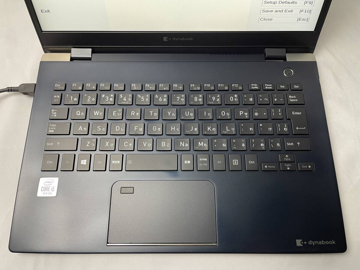 ★1円～スタート！東芝 dynabook G83/FR ◆Intel Core i5-10210U @ 1.60GHz ◆メモリ8GB/SSD256GB ※BIOS起動OK【ジャンク品】861の画像2