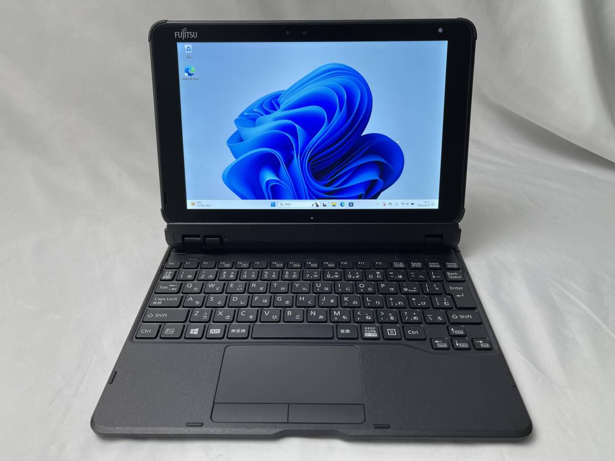 ★1円～スタート！富士通 ARROWS Tab Q5011/GB ◆Intel Celeron N4500 @ 1.10GHz ◆メモリ4GB/eMMC64GB ※Windows 11【ジャンク品】910の画像1