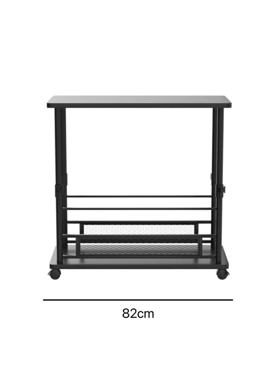 * stock disposal! super-discount! personal computer Wagon PC Wagon going up and down type L character desk PC rack storage Cart * height adjustment possibility * with casters .[ new goods unopened ]2