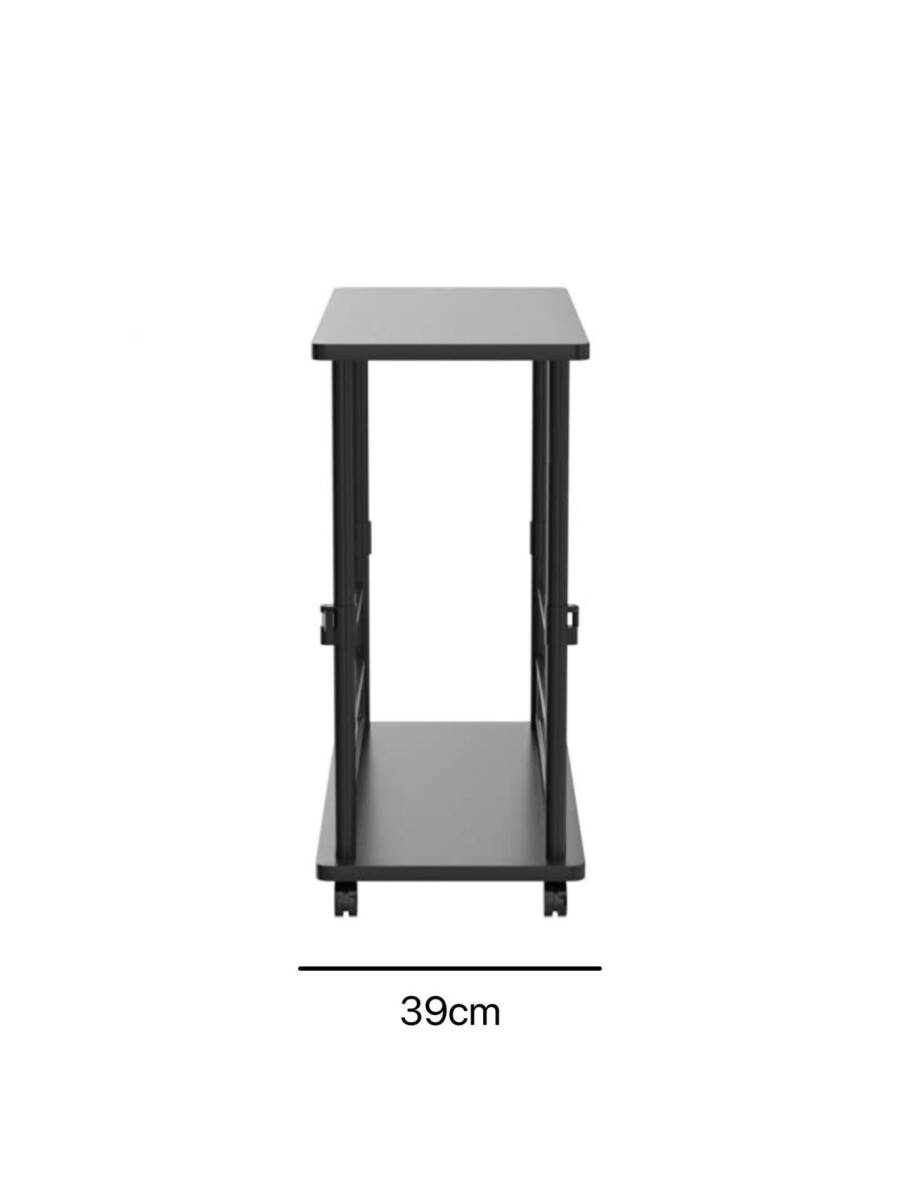 * stock disposal! super-discount! personal computer Wagon PC Wagon going up and down type L character desk PC rack storage Cart * height adjustment possibility * with casters .[ new goods unopened ]2